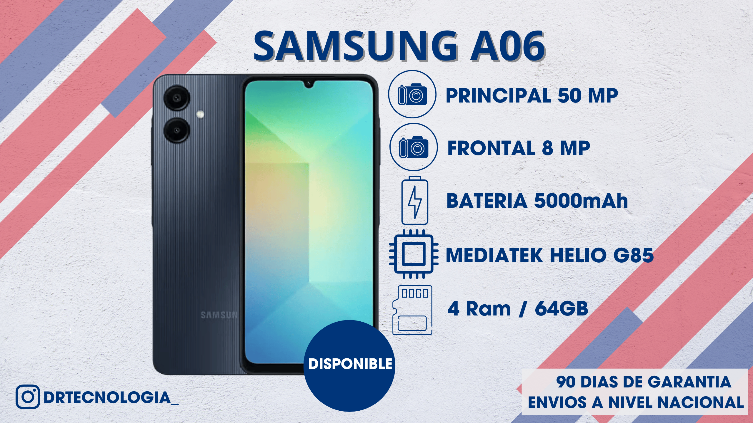 TELEFONO SAMSUNG GALAXY A06 4/64GB 